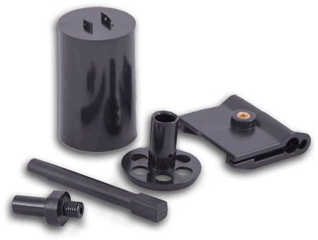 set of injection molded parts